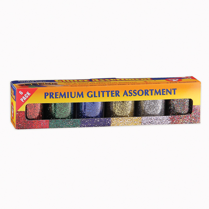 Picture of Hygloss Products HYG37506-3 0.75 oz Glitter - 6 Per Pack - Pack of 3