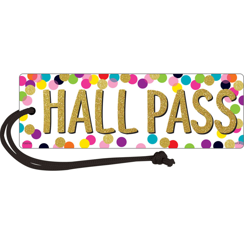 Picture of Teacher Created Resources TCR77394-6 Confetti Magnetic Hall Pass - 6 Each