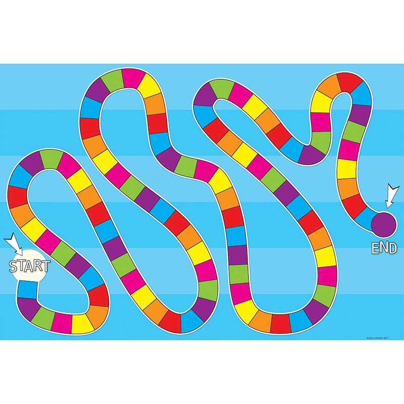 Blank Spaces Colorful Game Board Smart 13 x 19 in. Poly Chart - 10 Each