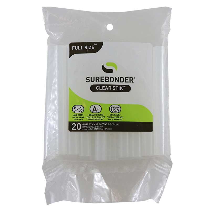 FPC  Full Clear Hot Glue Stick - 20 Per Pack - Pack of 6