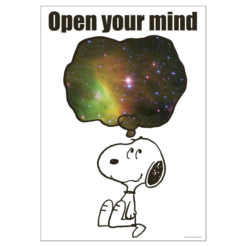 Picture of Eureka EU-837528 Snoopy Nasa Open Your Mind Poster