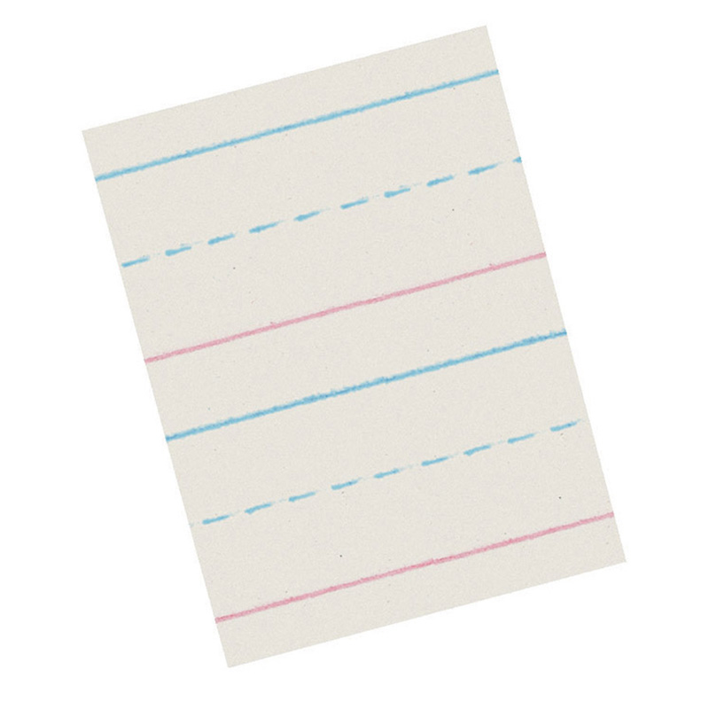 0.625 x 0.312 in. Zaner-Bloser Broken Midline Paper - 3 Reams