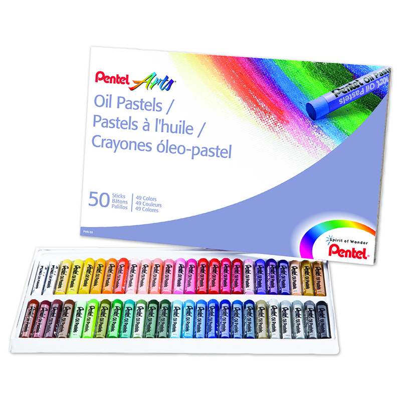 Picture of Pentel of America PENPHN50-3 Oil Pastels - 50 Count - Pack of 3
