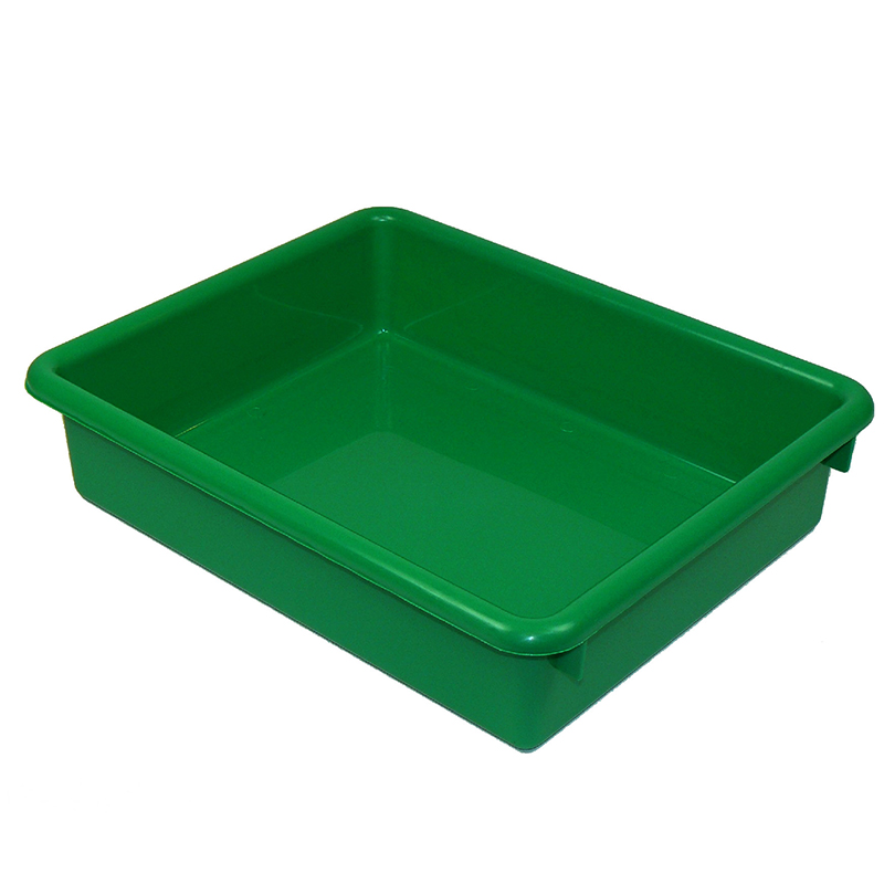 3 in. Green Stowaway Letter Tray - 3 Each