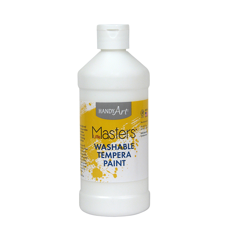RPC211705-6 16 oz Little Masters Washable Paint, White - 6 Each