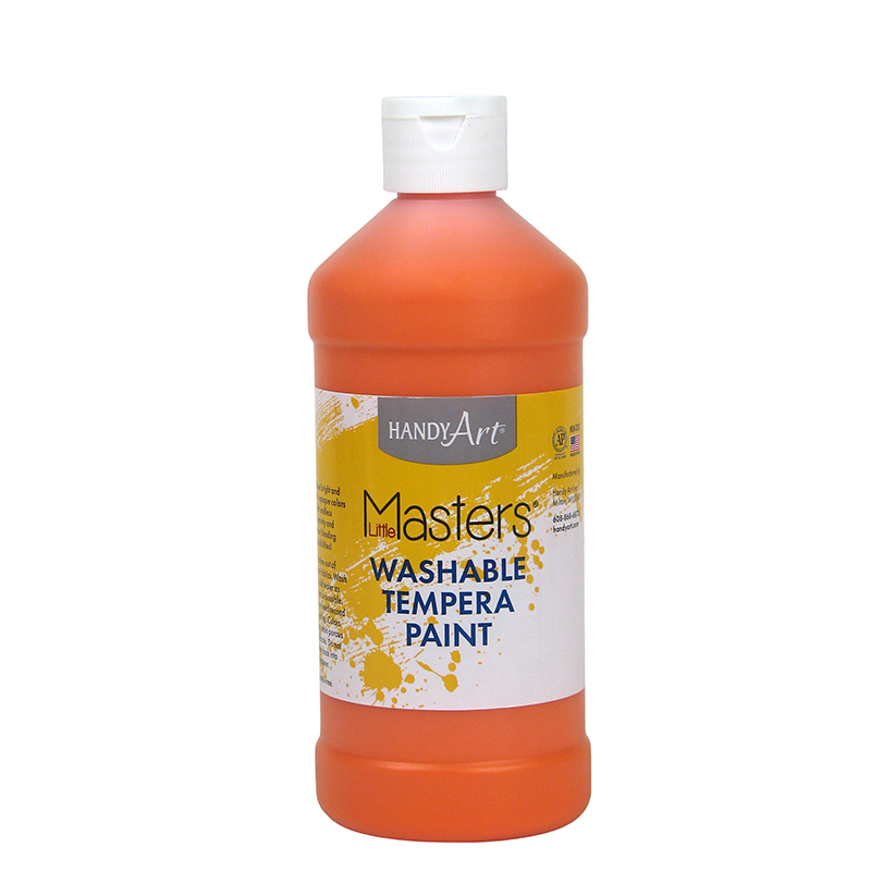 RPC211715-6 16 oz Little Masters Washable Paint, Orange - 6 Each