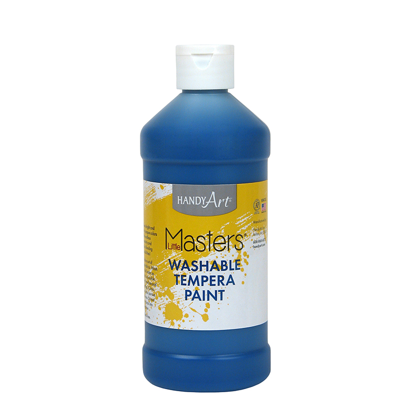 RPC211730-6 16 oz Little Masters Washable Paint, Blue - 6 Each