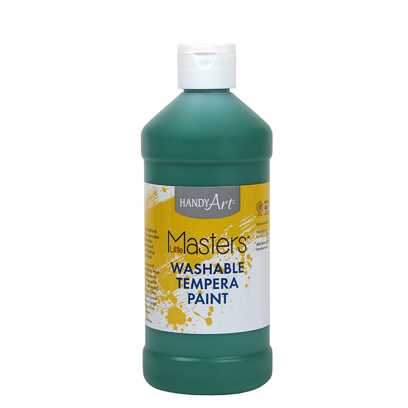 RPC211745-6 16 oz Little Masters Washable Paint, Green - 6 Each
