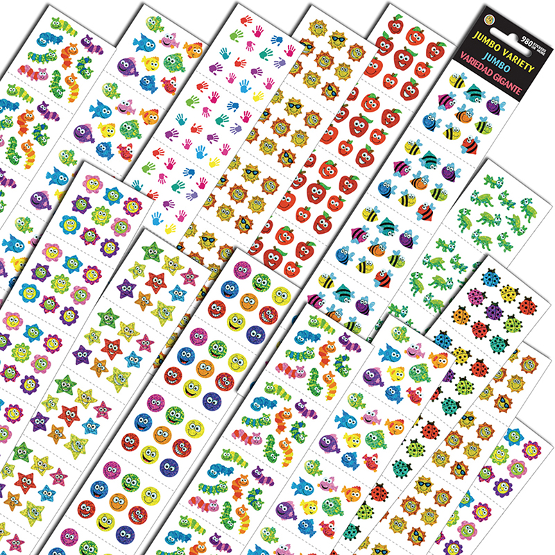 Jumbo Variety Stickers Assortment Q - Pack of 2