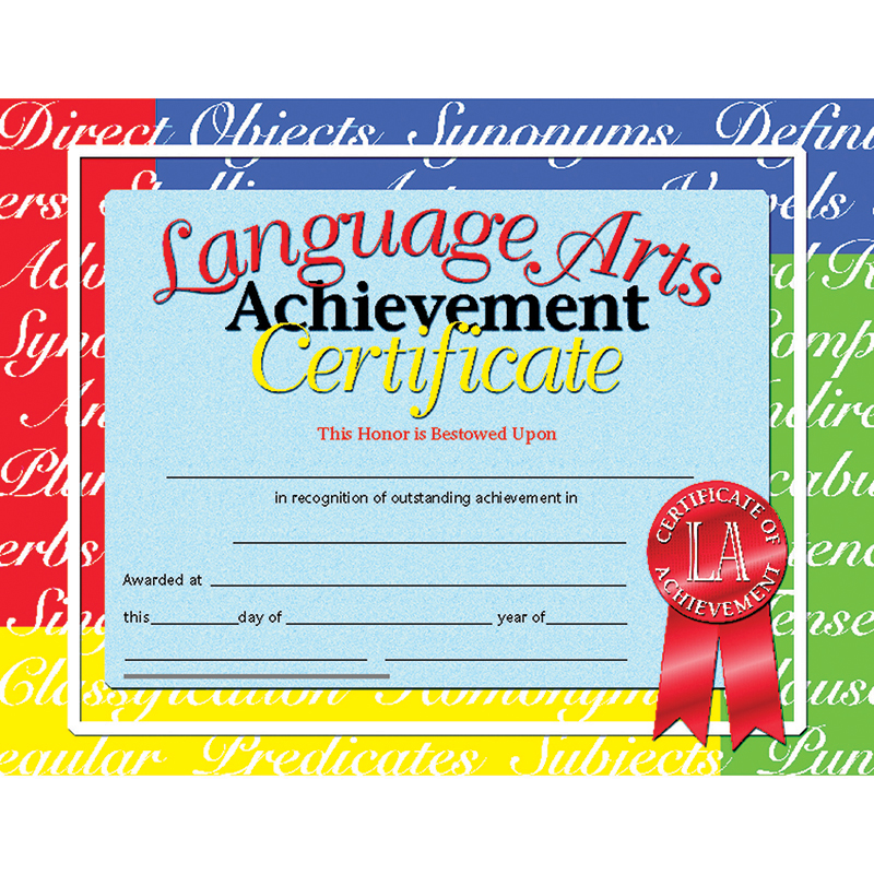 Picture of Flipside H-VA685-3 Hayes Certificates Language Arts Inkjet Laser&#44; 8.5 x 11 in. - 30 Per Pack - Pack of 3