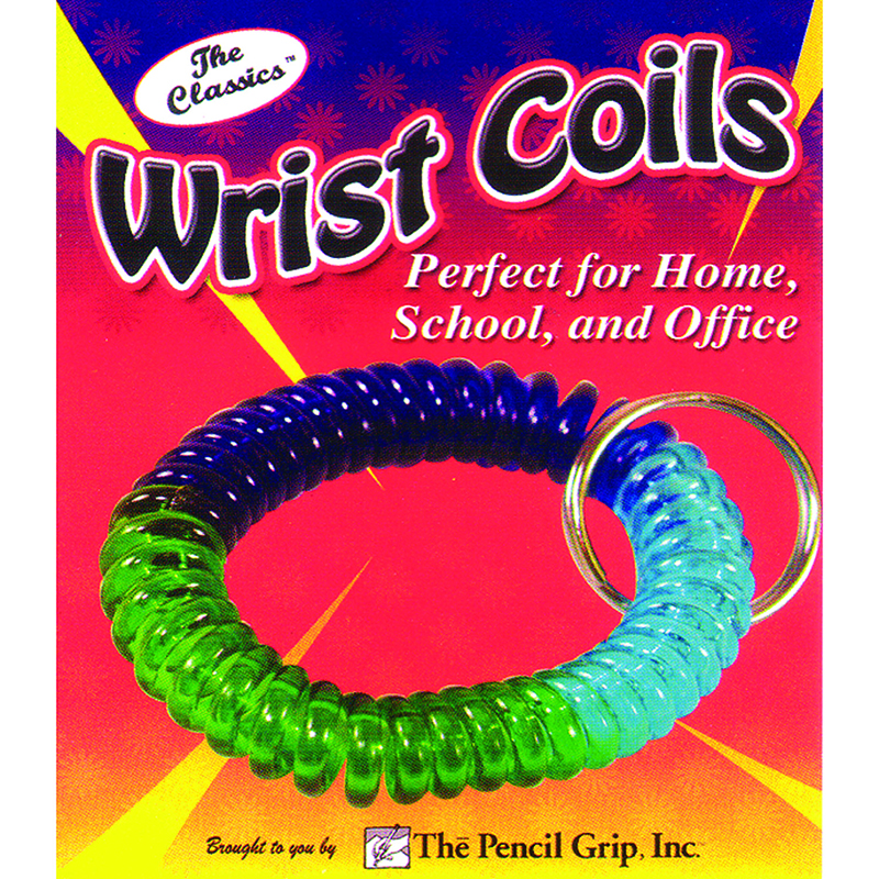 Wrist Coil Tricolor Carded - 12 Each