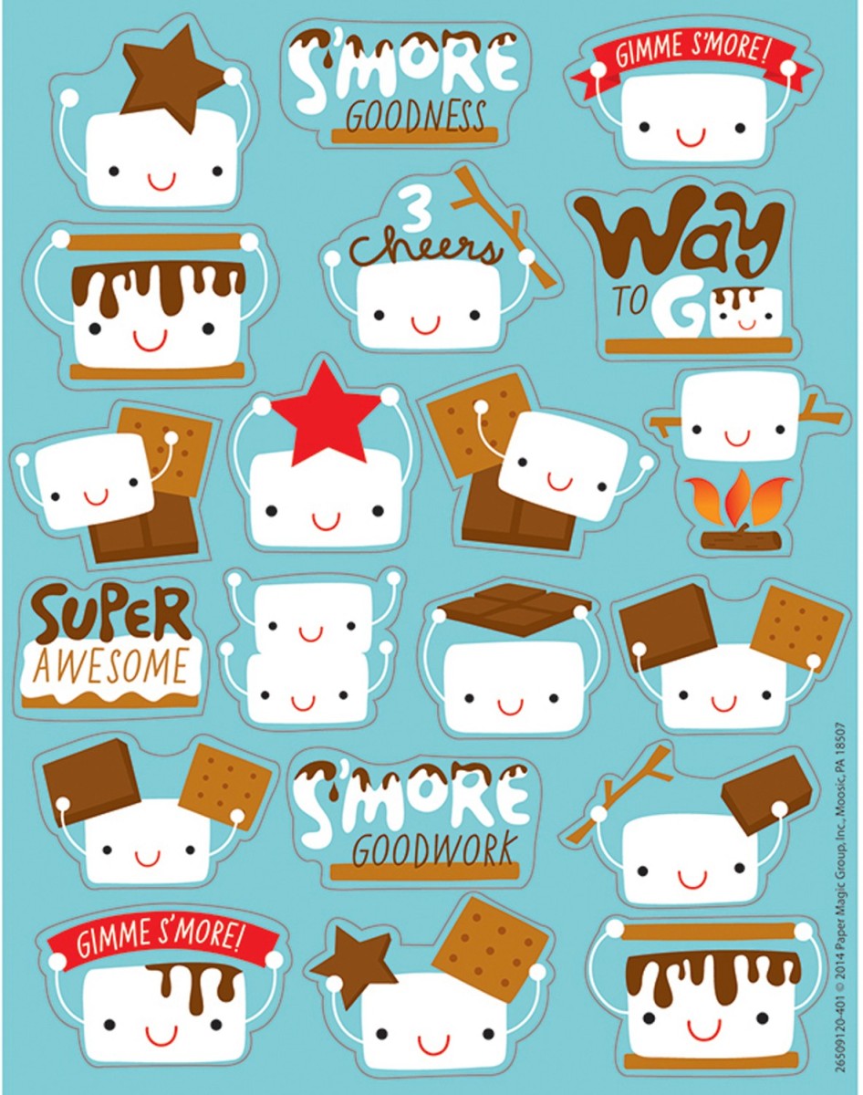 Picture of Eureka EU-650912-6 Marshmallow Scented Stickers - Pack of 6