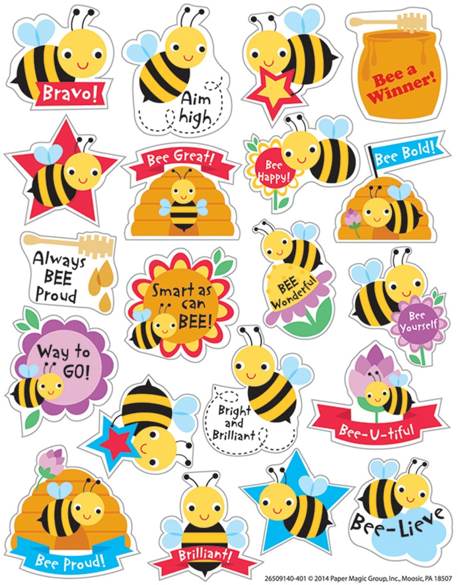 Honey Scented Stickers - Pack of 6