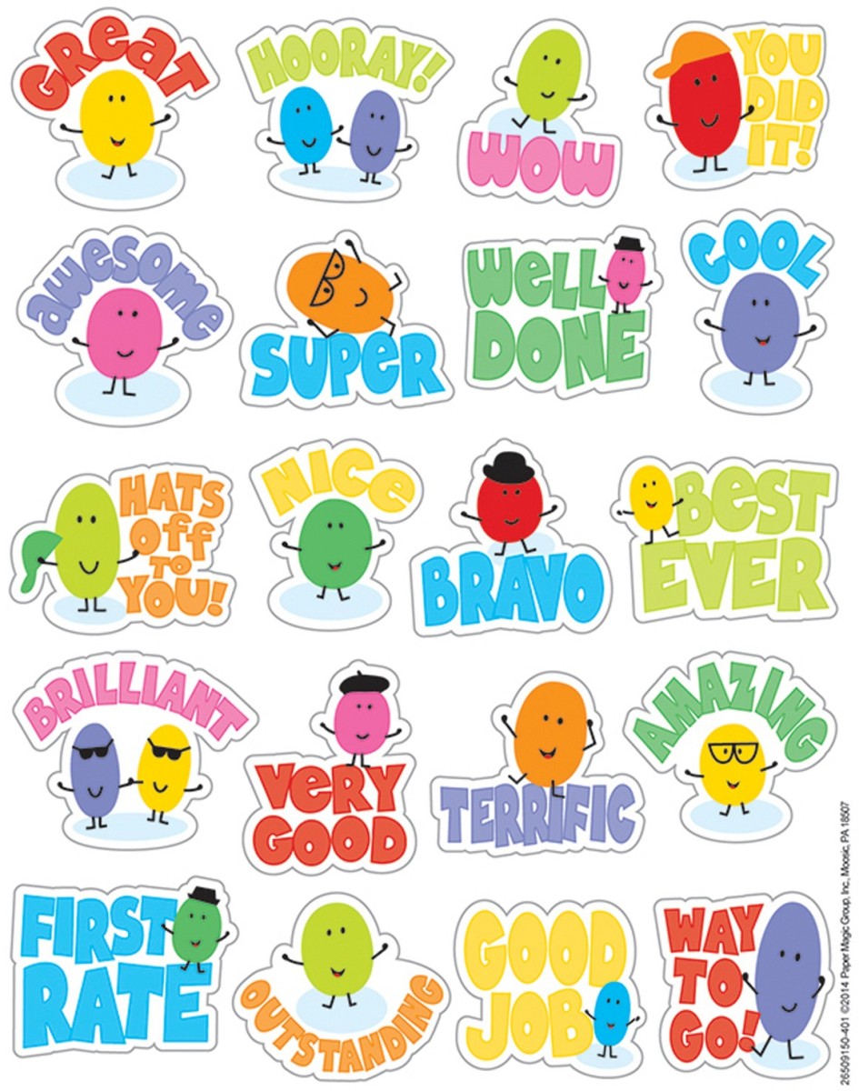 Picture of Eureka EU-650915-6 Jelly Beans Scented Stickers - Pack of 6