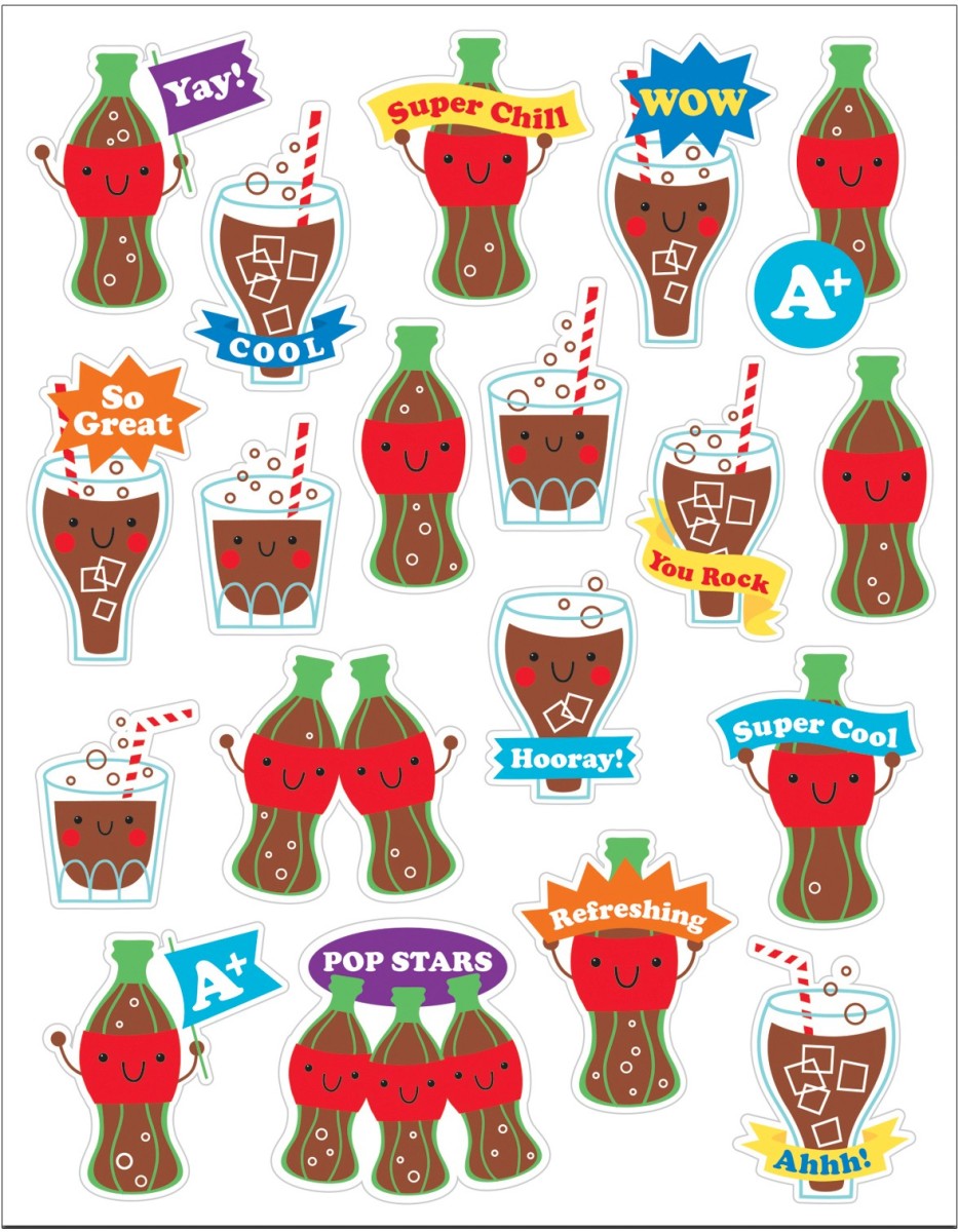Cola Stickers Scented - Pack of 6