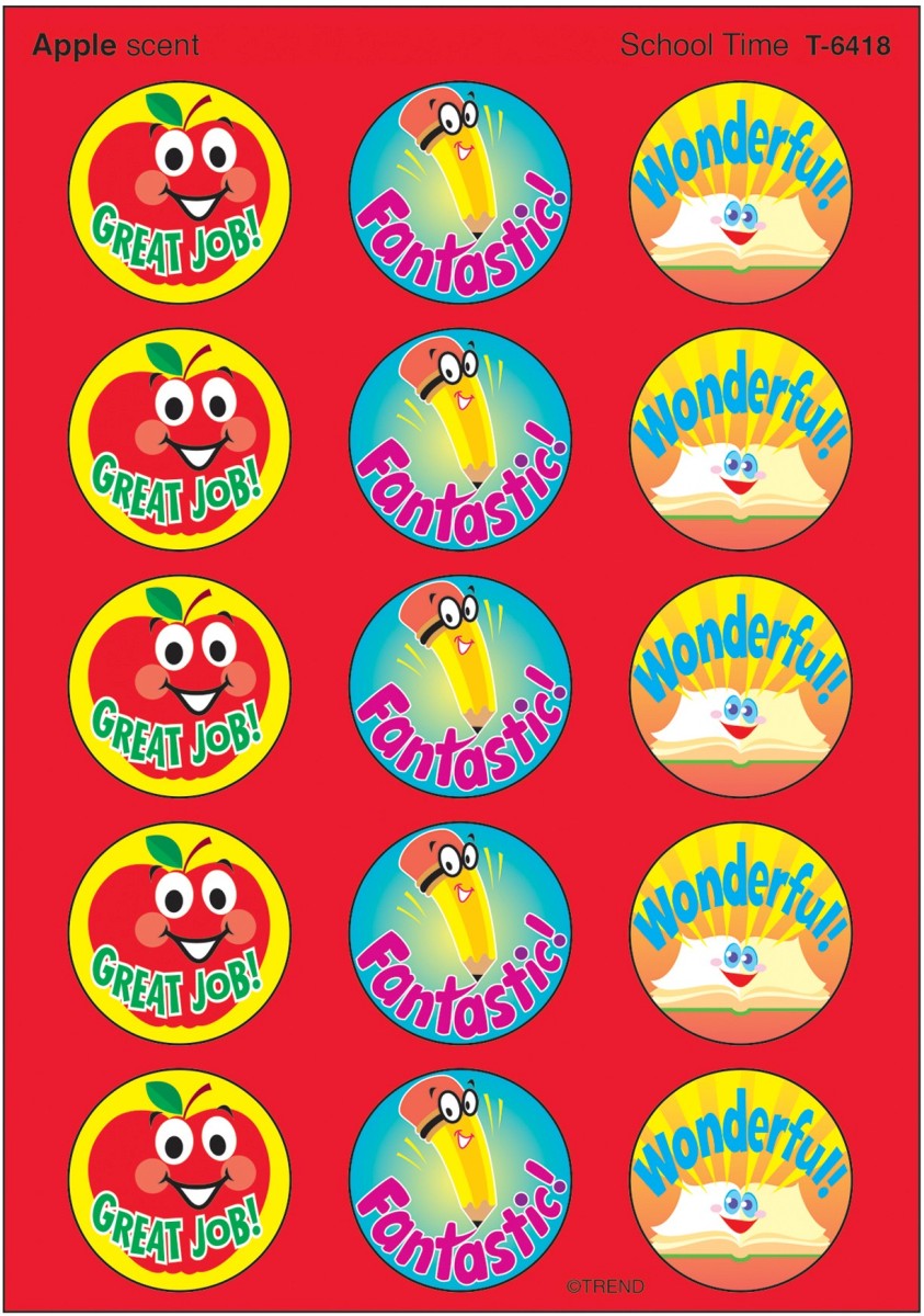 Stinky Stickers School Time - Pack of 6
