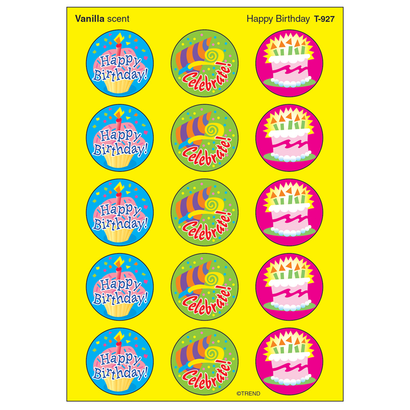 Stinky Stickers Happy Birthday - Pack of 6