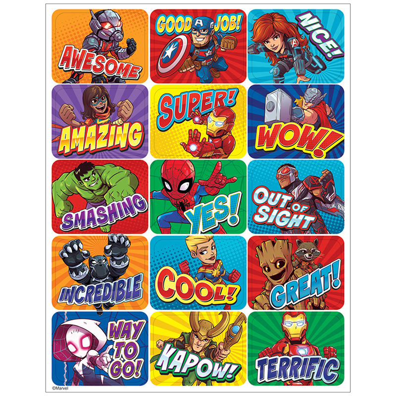 Picture of Eureka EU-657302-12 Marvel Super Hero Adventur Stickers Success - Pack of 12