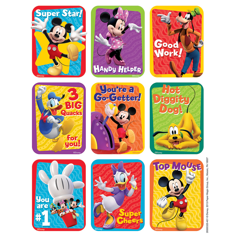 Picture of Eureka EU-650032-12 Mickey Mouse Clubhouse Motivational Giant Stickers - Pack of 12
