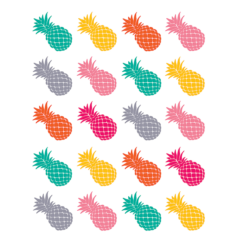 Tropical Punch Pineapples Stickers - Pack of 12 -  RoomFactory, RO2230133