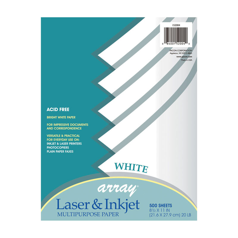 Pacon  8.5 x 11 in. Array Laser & Inkjet - 500 Count - Pack of 2