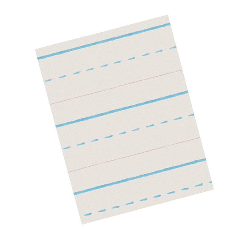 Pacon PACZP2612-3 Zaner-Bloser Broken Midline Papers, 0.5 x 0.25 in. - 3 Reams
