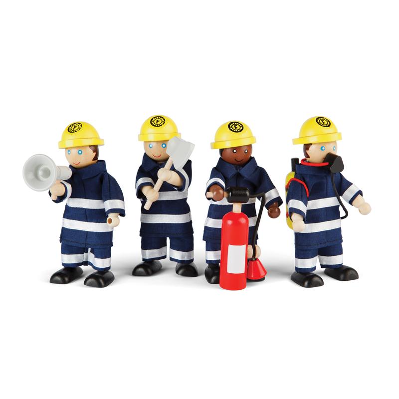 Picture of Bigjigs Toys BJTT0117 Firefighters Set - Set of 4