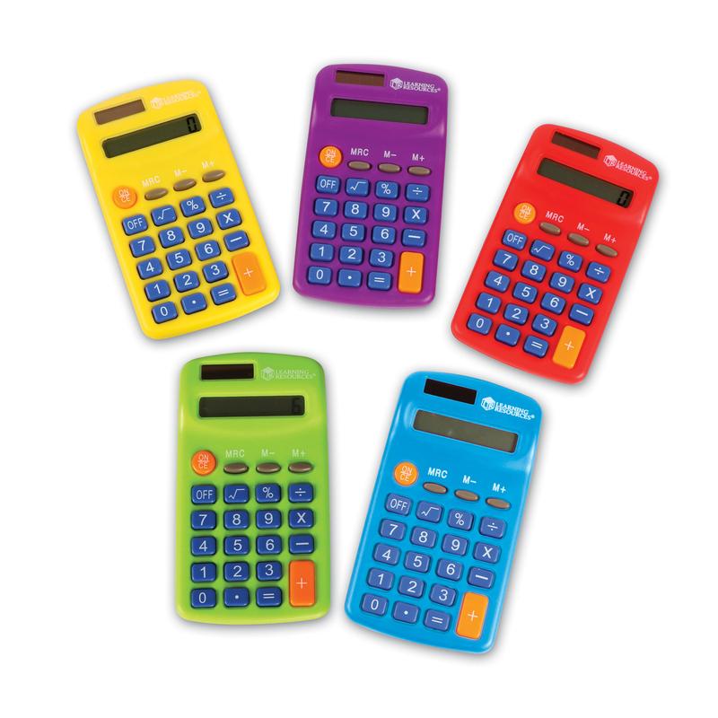 Picture of Learning Resources LER0014 Rainbow Math Calculators