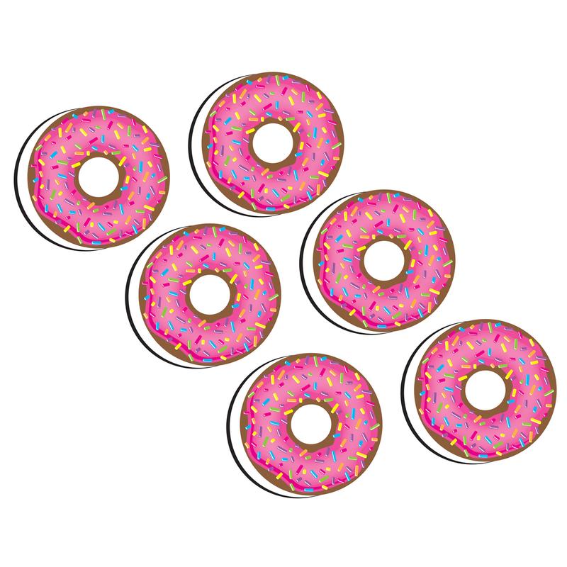 Picture of Ashley Productions ASH09991-6 Magnetic Erasers Donutfetti Whiteboard - 6 Each
