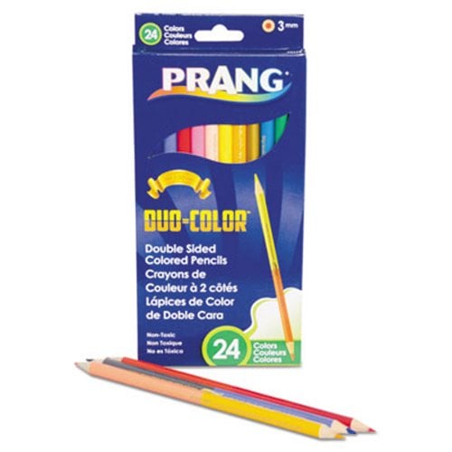 Duo Color Pencils, 24 Color Set - Set of 6