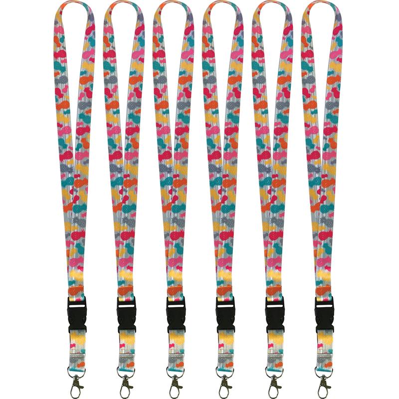 Tropical Punch Pineapples Lanyard - 6 per Pack -  RoomFactory, RO2966367