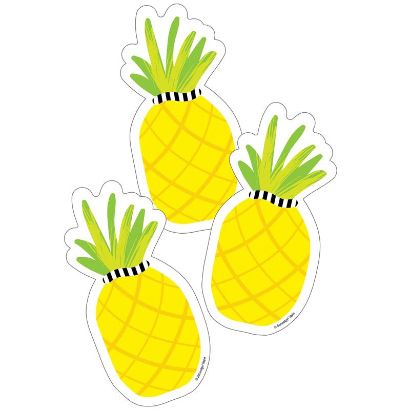 Picture of Carson Dellosa CD-120581-3 Tropical Pineapple Cut-Outs Simply Stylish - 3 per Pack