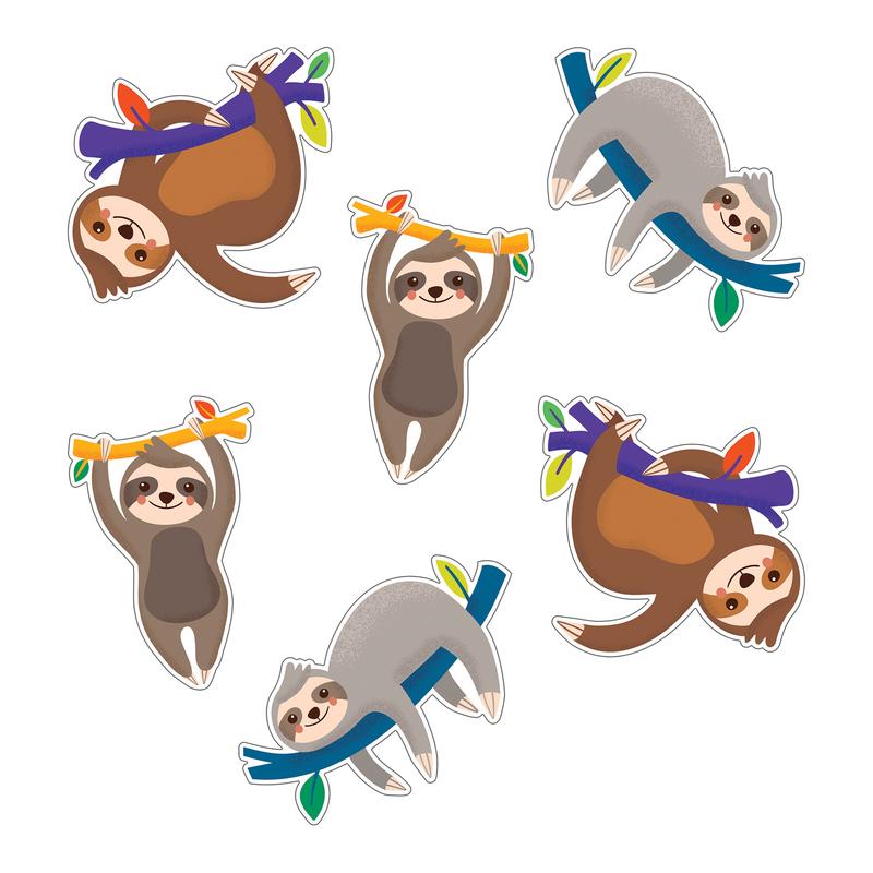 Picture of Carson Dellosa CD-120594-3 One World Sloths Cut-Outs - 3 per Pack
