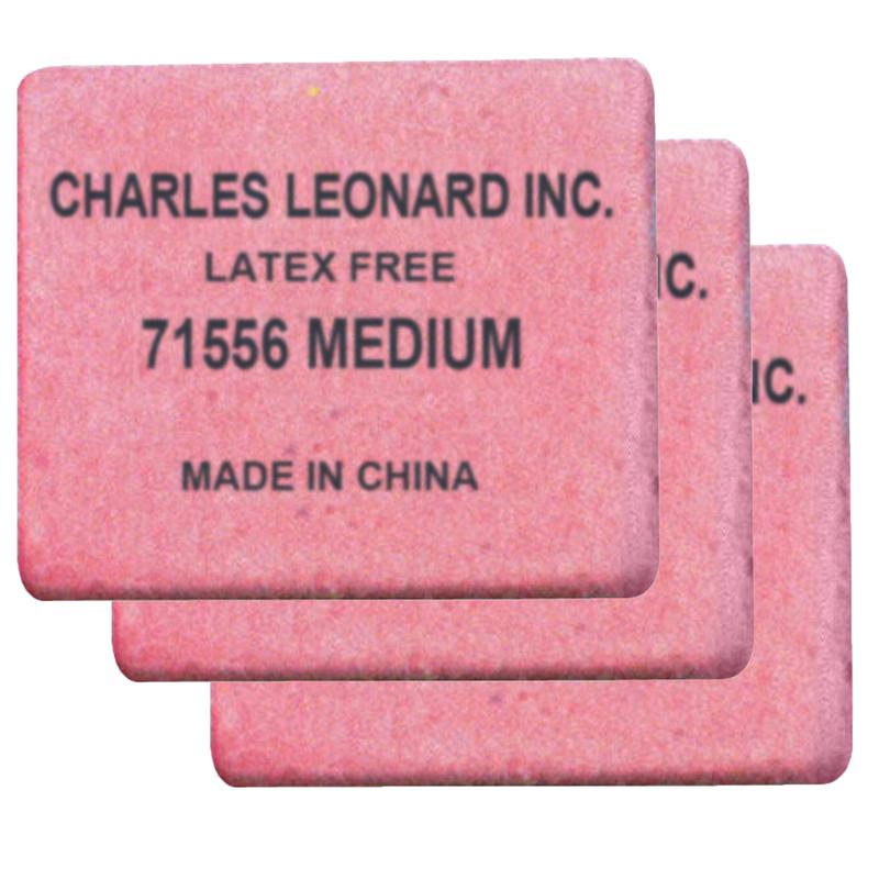 Picture of Charles Leonard CHL71556-3 Medium Eraser Pencil - Box of 60 - 3 per Box