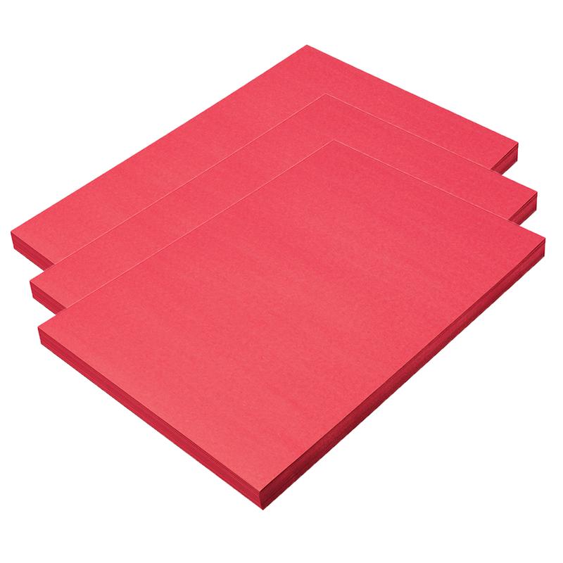 12 x 18 in. Sunworks Construction Paper, Holiday Red - 100 Count - 3 per Pack