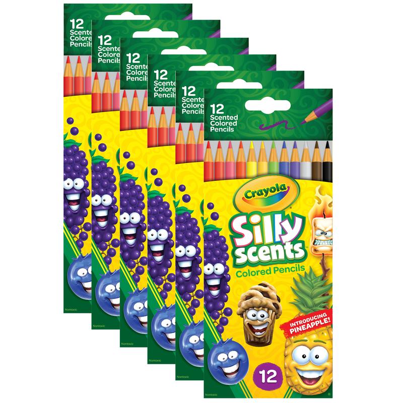 Picture of Crayola BIN682112-6 Silly Scents Colored Pencils - 12 Count - 6 per Pack