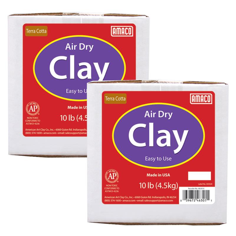 Picture of American Art Clay AMA46301A-2 Terra Cotta Air Dry Clay - 2 Each