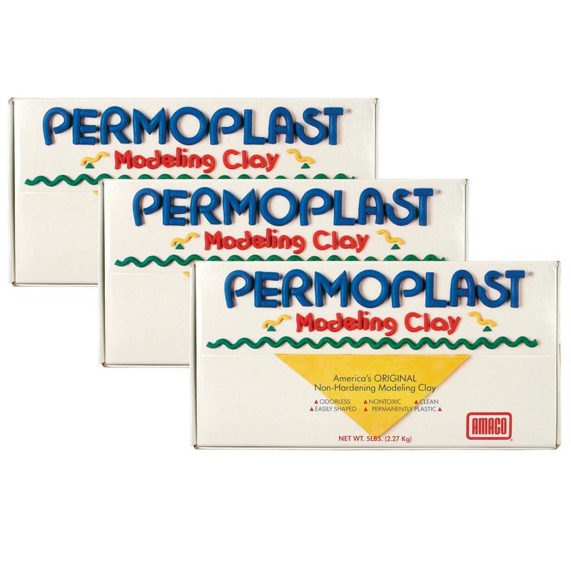 Picture of American Art Clay AMA90054E-3 Permoplast Non Hardning Clay Green - 3 Each