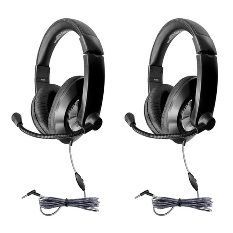 Picture of Hamilton Electronics Vcom HECST2BK-2 Headset with Volume Control - 2 Each
