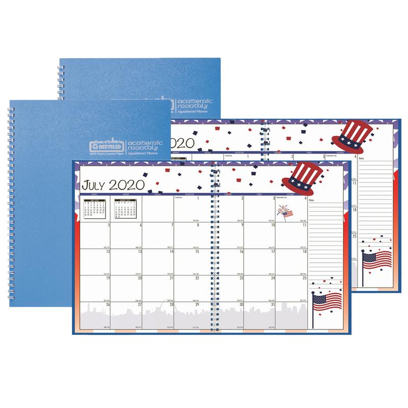 Picture of House Of Doolittle HOD239508-2 Seasonal Monthly Planner July-June Academic - 2 Each