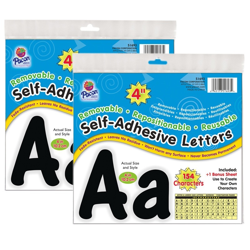 Letters Black Cheery Font - Pack of 2