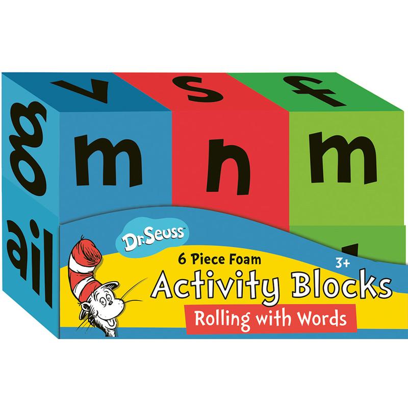 Picture of Eureka EU-867525 Dr Seuss Foam Actvty Blocks Rolling with Words Manipulatives