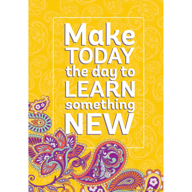Picture of Eureka EU-837492 Positively Paisley Make Today The Day Posters