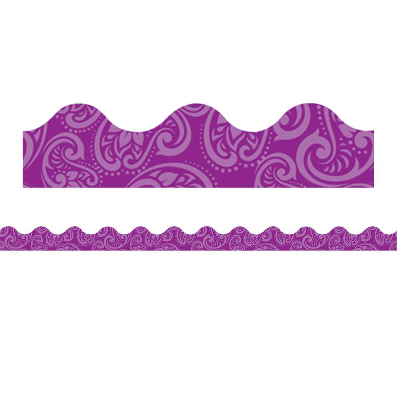 Picture of Eureka EU-845641 Positively Paisley Purple Tonal Trim