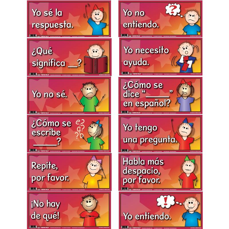 Picture of Poster Pals PSZSN15 Spanish Door Signs - Set of 12