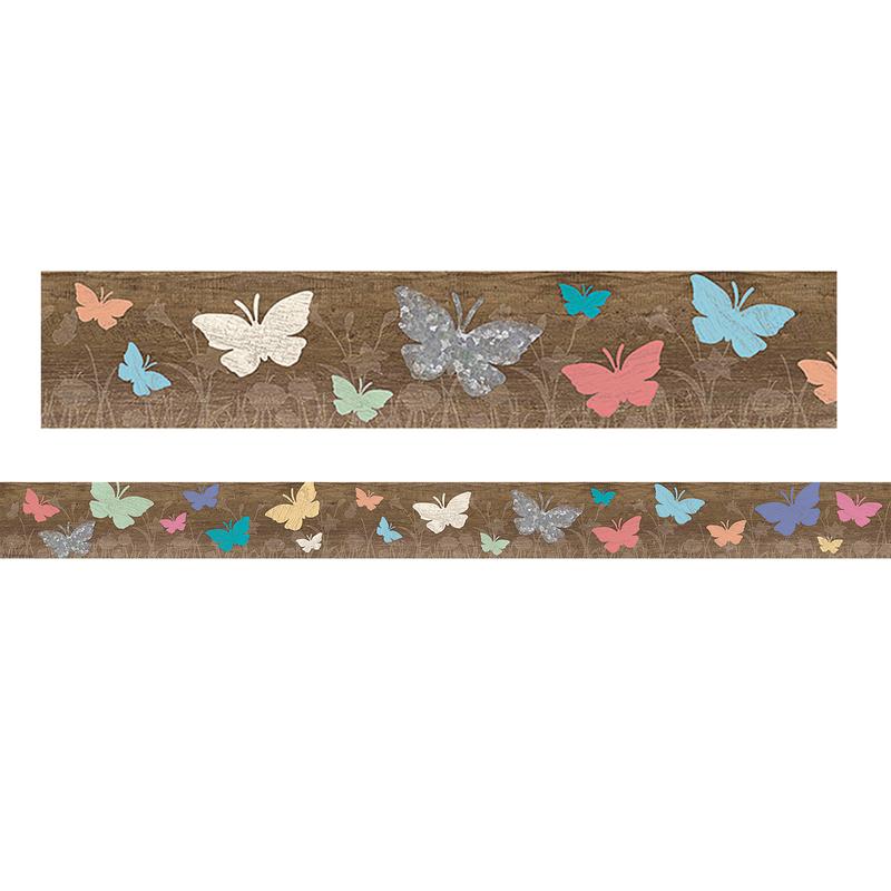 Picture of Teacher Created Resources TCR8552 Spring Straight Border Trim Home Sweet Classroom