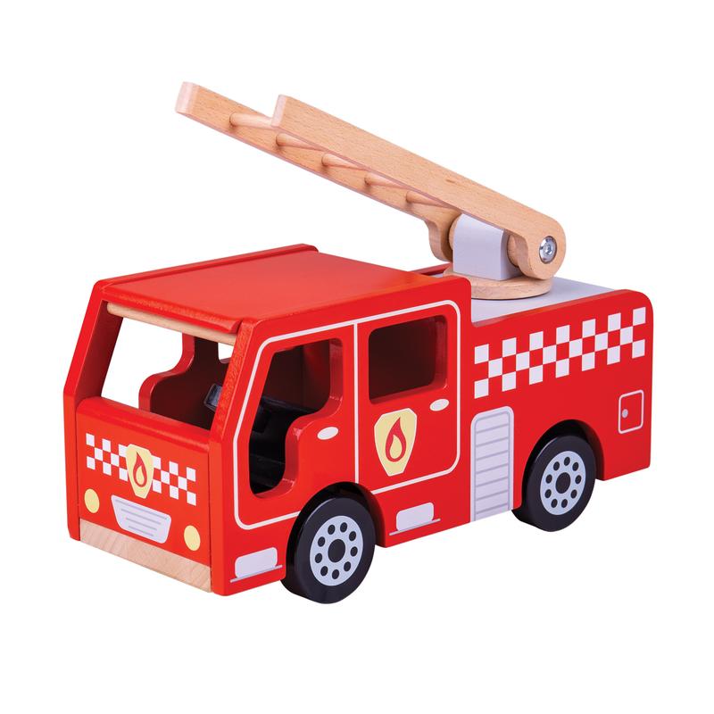 Picture of Bigjigs Toys BJTJT131 City Fire Engine Play Set