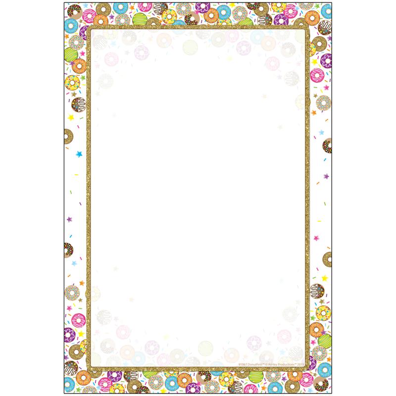 Picture of Ashley Productions ASH91067 Donutfetti Blank Chart Smart Poly - 13 x 19 in.