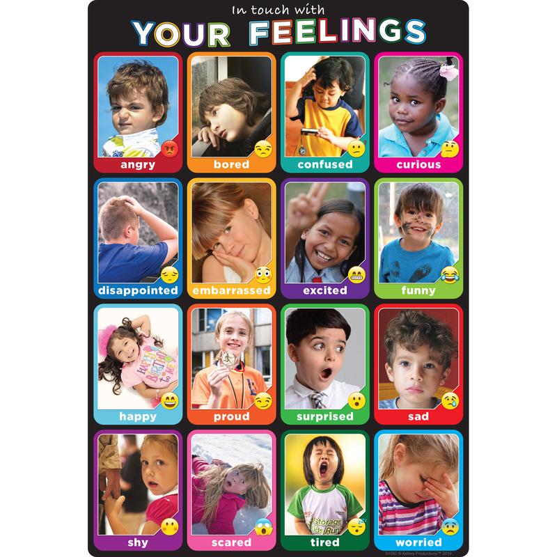 Picture of Ashley Productions ASH91092 Emotions Chart Smart Poly - 13 x 19 in.