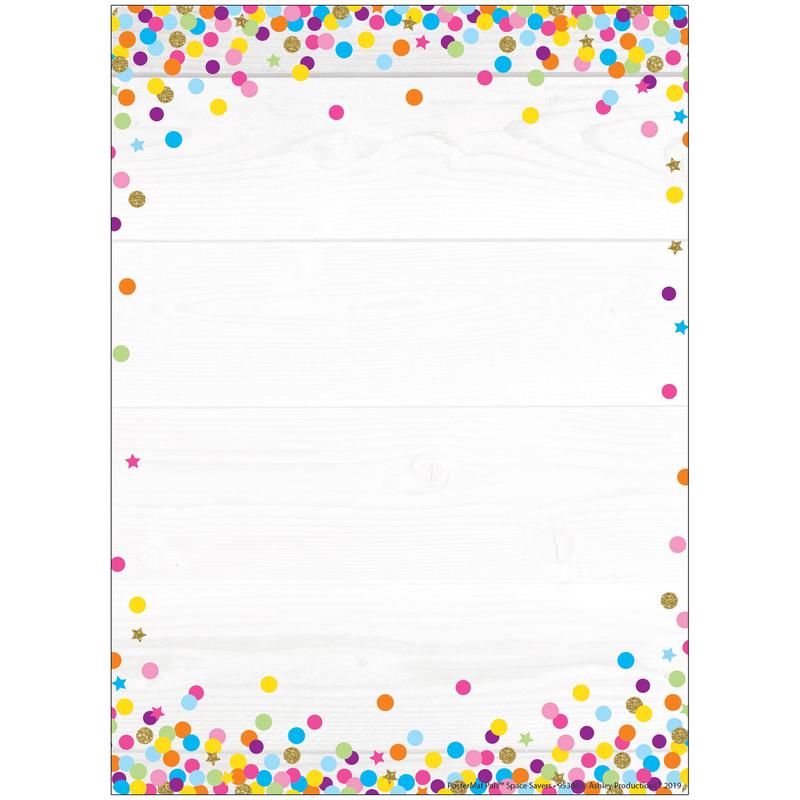 Picture of Ashley Productions ASH95306 Blank Confetti Style Postermat Pals Smart Poly Single Sided